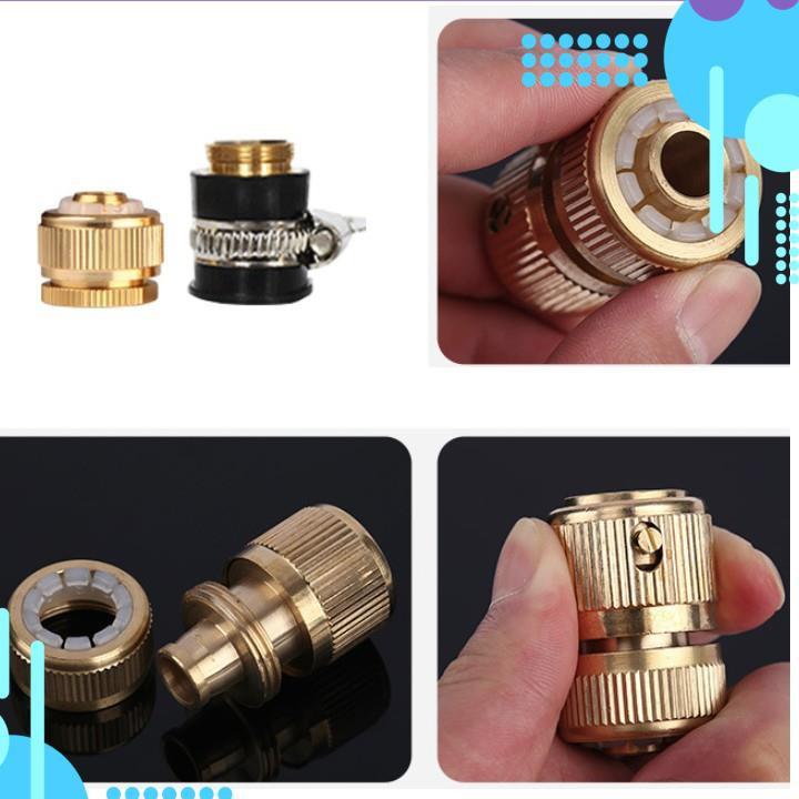 Bộ dây vòi xịt ️bơm nước phun sương️ , tăng áp 3 lần, loại 7m, 10m 206236 đầu đồng,cút đồng,+ móc khoá
