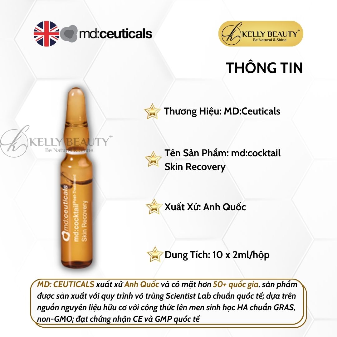 Tinh Chất Phục Hồi Da MD:Cocktail Skin Recovery - MD:Ceuticals | Kelly Beauty