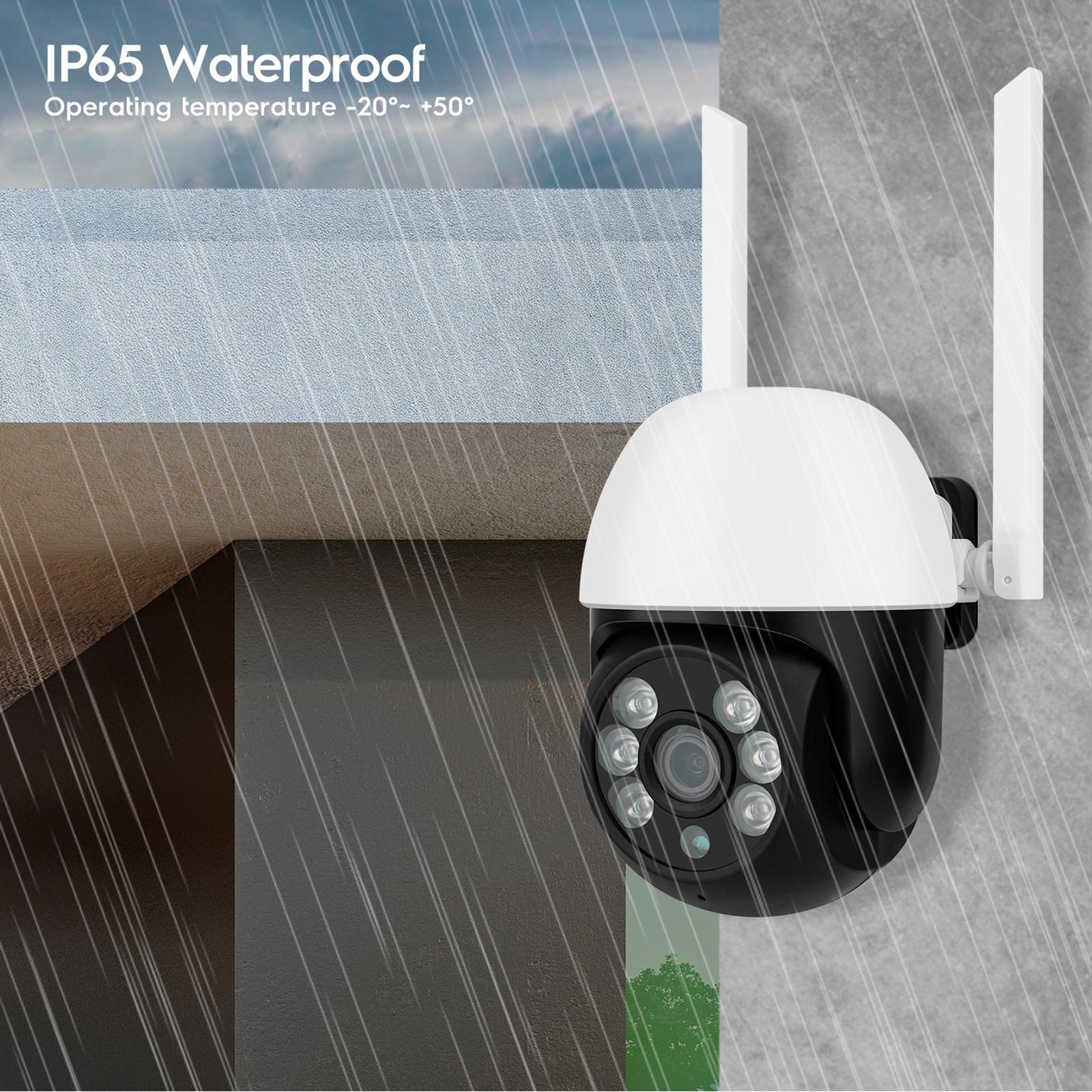 Outdoor Camera Wireless WiFi Home Plug-Eu Weatherproof Pan Tile