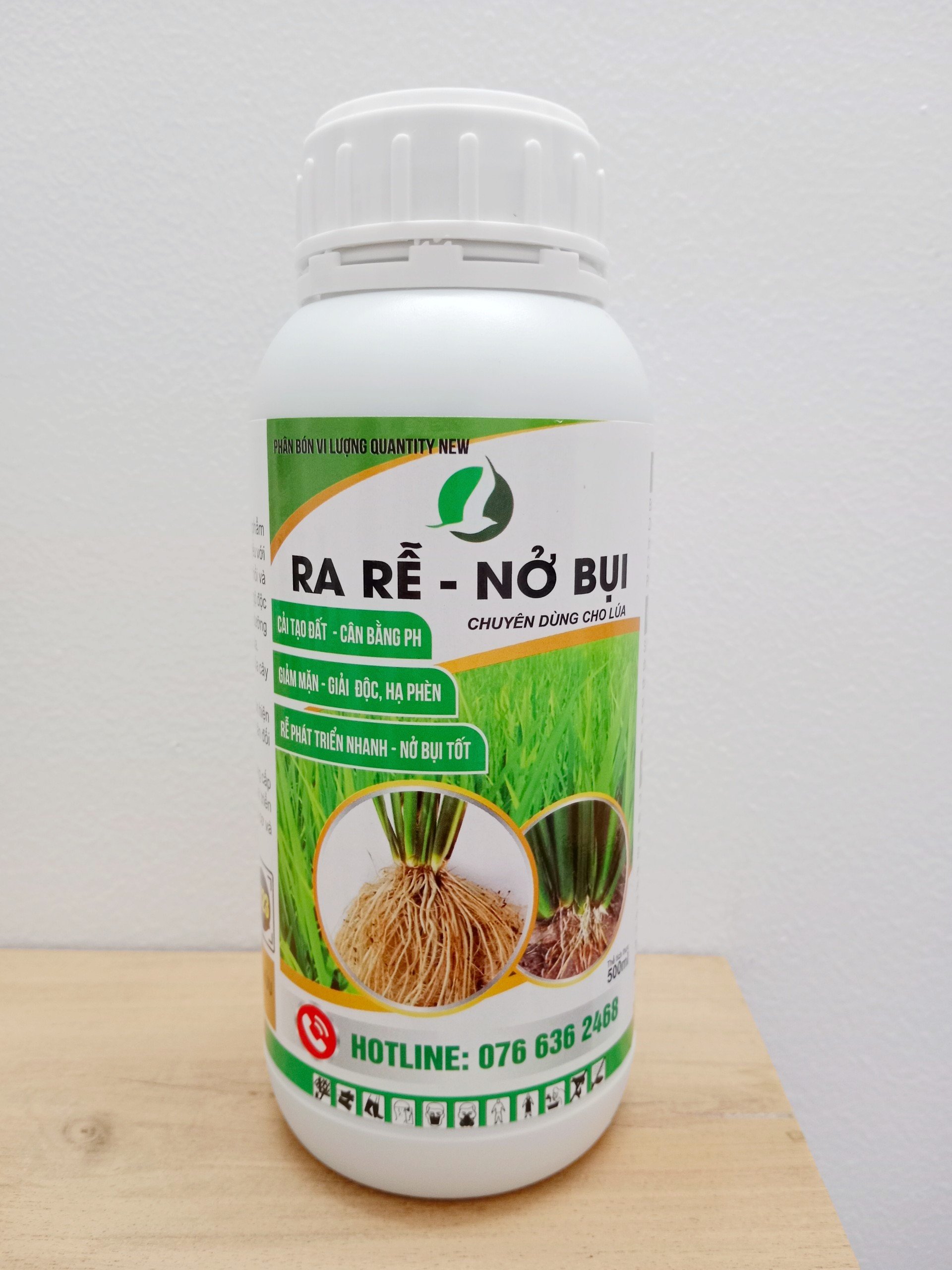 PHÂN BÓN RA RỄ NỞ BỤI CHUYÊN DÀNH CHO LÚA 500ML -1 LÍT (Giúp lúa ra rễ nở bụi tốt, cứng cây, cải tạo đất