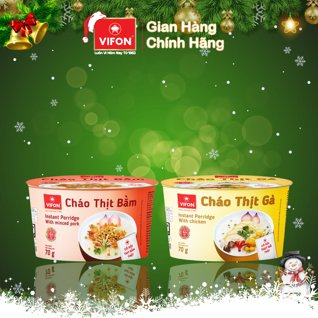Cháo thịt gà/ Cháo thịt bằm VIFON 70gr/tô