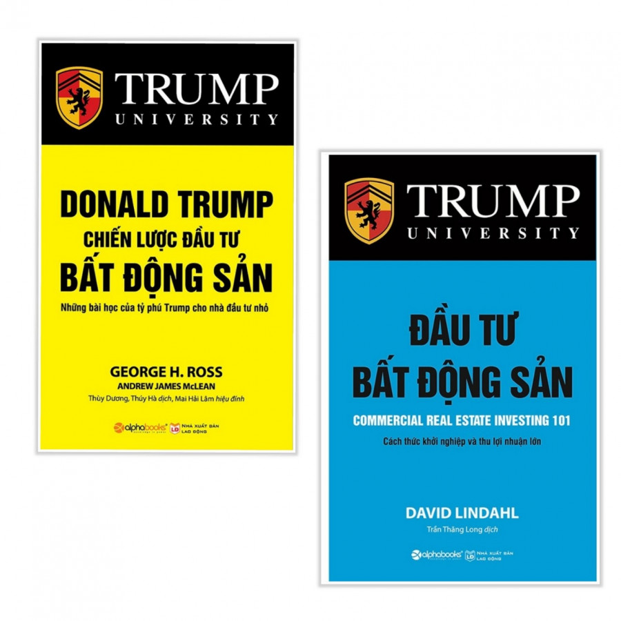 Combo 2 cuốn sách kinh tế tâm đắc: Đầu Tư Bất Động Sản + Donald Trump - Chiến Lược Đầu Tư Bất Động Sản ( Tặng kèm bookmark Happy Life)