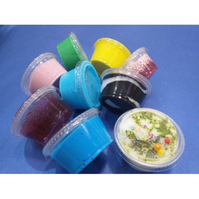 10 Hũ Slime Basic đủ màu hũ Hongkong 100ml