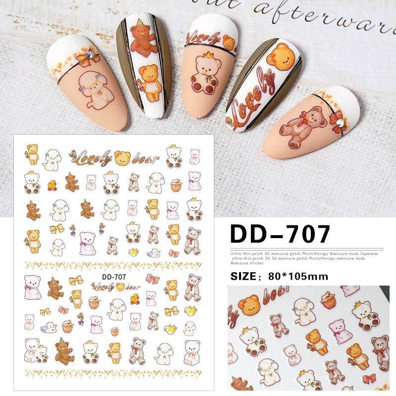 Sticker trang trí nail mã bất kì ngẫu nhiên