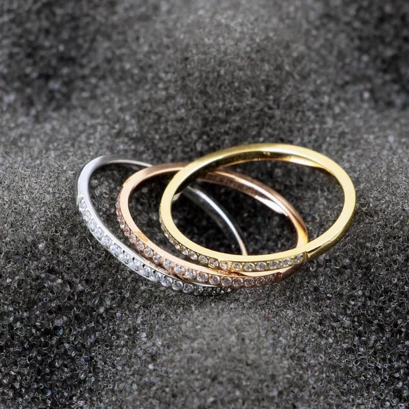 Nhẫn titan only one đá cubic không phai vĩnh viễn Nk27