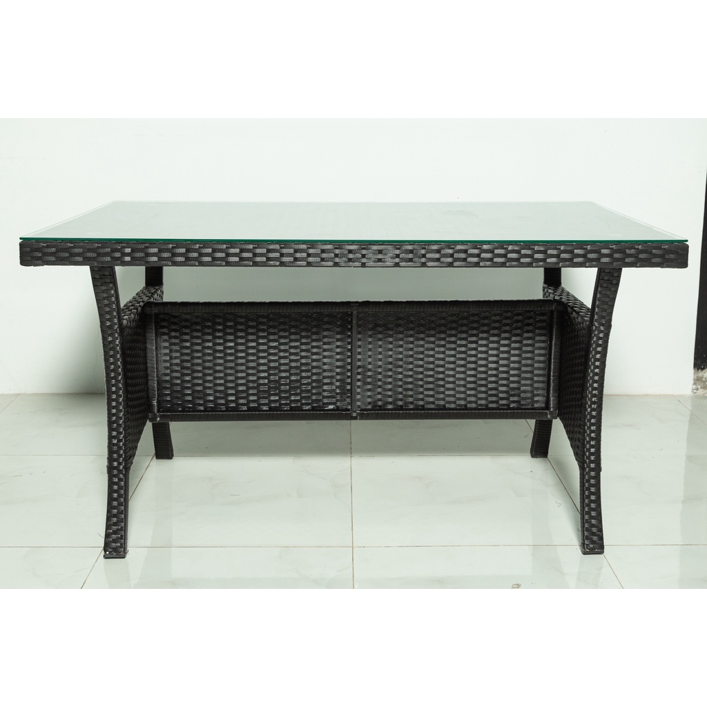 WEGO BỘ SOFA MÂY NHỰA NGOÀI TRỜI/ BỘ SOFA SÂN VƯỜN 5 CHỖ NGỒI//Outdoor Furniture Rattan Chair Sofa Dining Set Balcony Table Garden 5 seater
