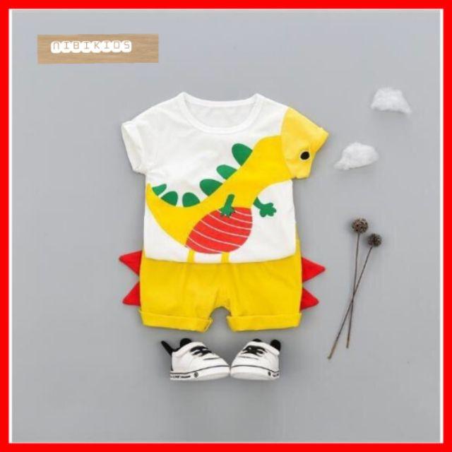 Bộ Cộc Tay Cho Bé Hình Khủng Long M36