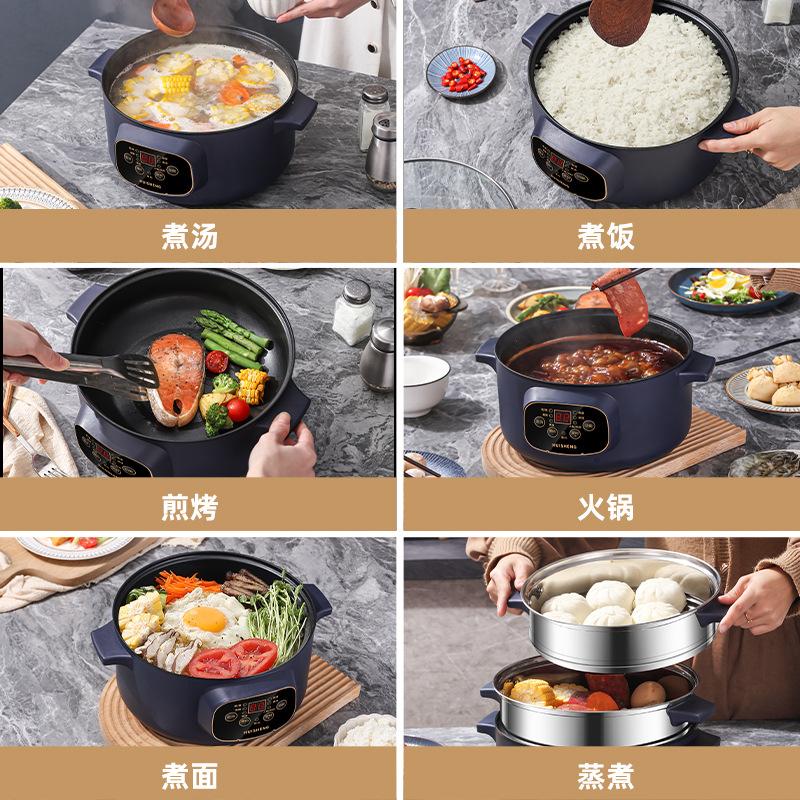 Khuyến mại nồi cơm điện thông minh nồi lẩu điện đa năng takeaway nồi chống dính nấu tất cả trong một nồi gia đình ký túc xá sinh viên nồi cơm điện