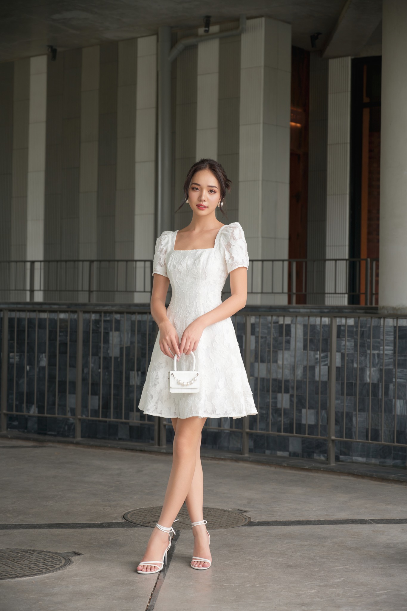 OLV - Đầm Bevis Square Neck Dress