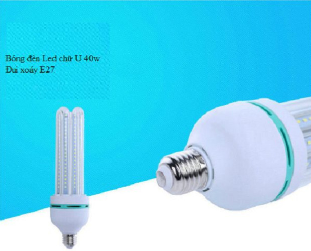 Bộ 2 bóng đèn Led chữ U 40W hàng chính hãng