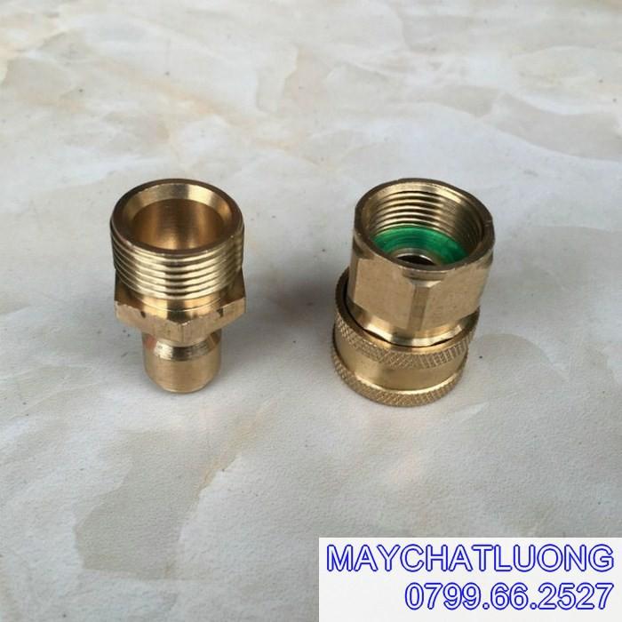 BỘ NỐI NHANH ĐỒNG THAU 22MM