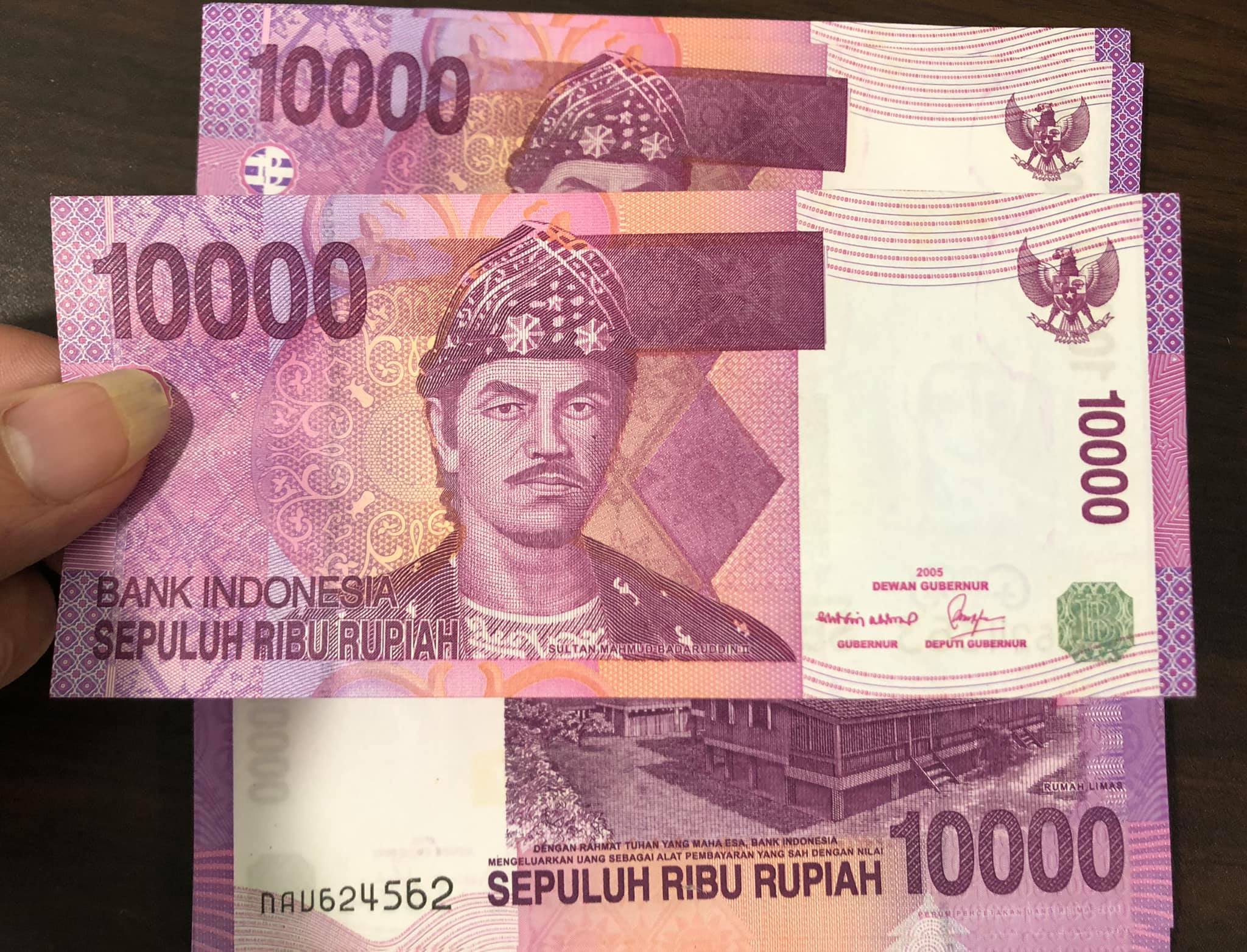 01 tờ tiền cổ 10000 Rupiah Indonesia sưu tầm