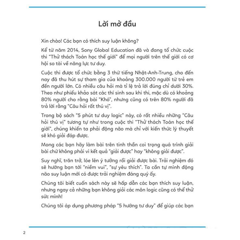 5 Phút Tư Duy Logic - Tập 1 Nhập Môn