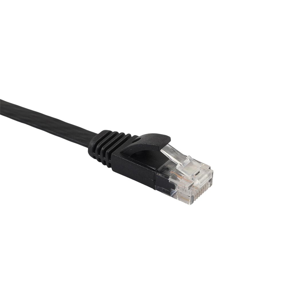 Cat6 Ethernet Patch Flat Cable , Professional Snagless RJ45 Connector Computer Internet Networking LAN Wire Cord Jack Plug 0.5m,1m,3m,5m,10m