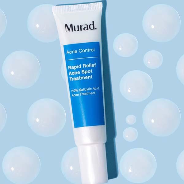 Murad Clarifying Oil-Free Water Gel 47ml TẶNG Gel mụn Rapid Relief 15ml + AHA/BHA Cleanser 15ml + SRM Acne Control 15ml