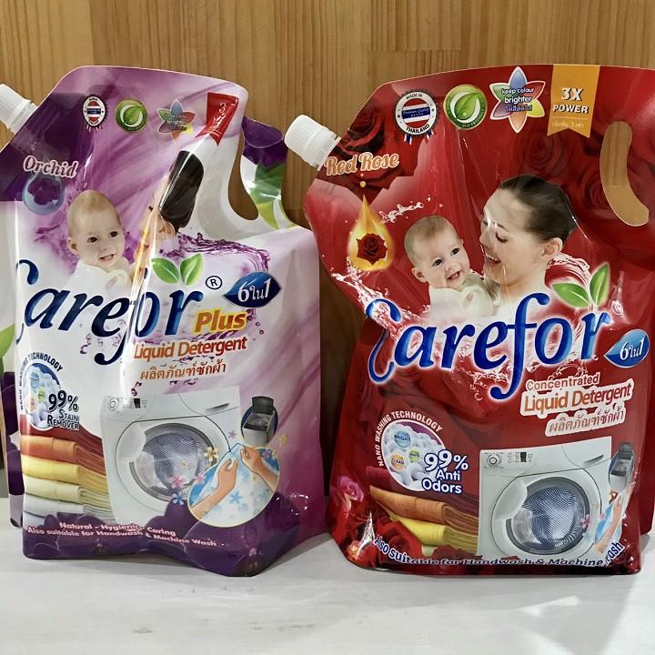 Nước giặt, xả đậm đặc Carefor túi 2000ml Thái Lan