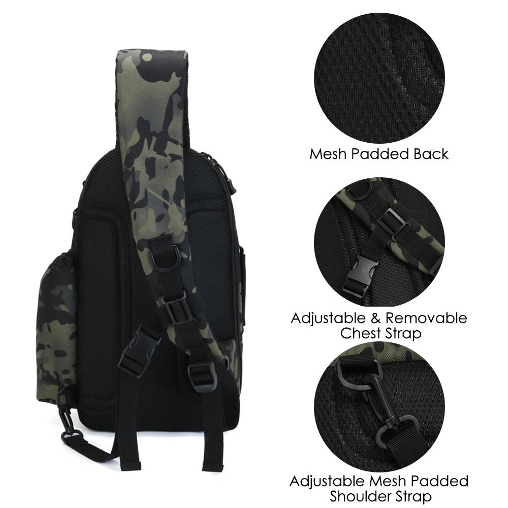 Fishing Bag Fishing Tackle Shoulder Bag Travel Carry Bag Fishing Reel Storage Bag