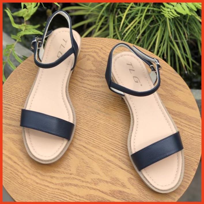 TLG Sandal nữ 3 phân đế đúc,quai da siêu dễ thương 21332