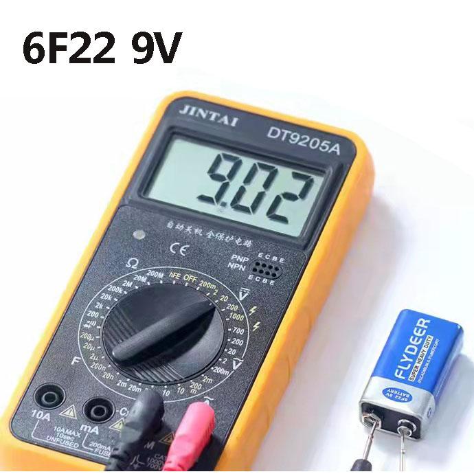 4-10 Chiếc 100% Mới Chính Hãng Pin Carbon 9V 9800MAh 6F22 Nhạc Cụ Báo Động Đồng Hồ Đo Vạn Năng Micro Đồ Chơi Điều Khiển Từ Xa KTV Điện Áp Danh Định: 9V