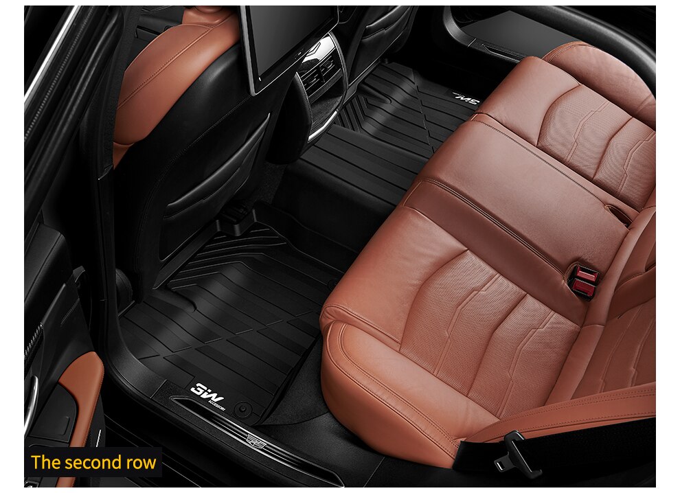 Thảm lót sàn xe ô tô Cadillac XT5 2015- đến nay nhãn hiệu Macsim 3W - chất liệu nhựa TPE đúc khuôn cao cấp - màu đen