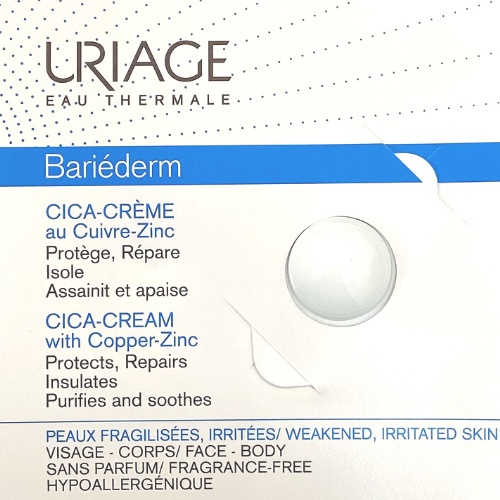 Kem Làm Dịu, Làm Lành Và Phục Hồi Da Tổn Thương Uriage Bariéderm Cica-crème 0.7ml