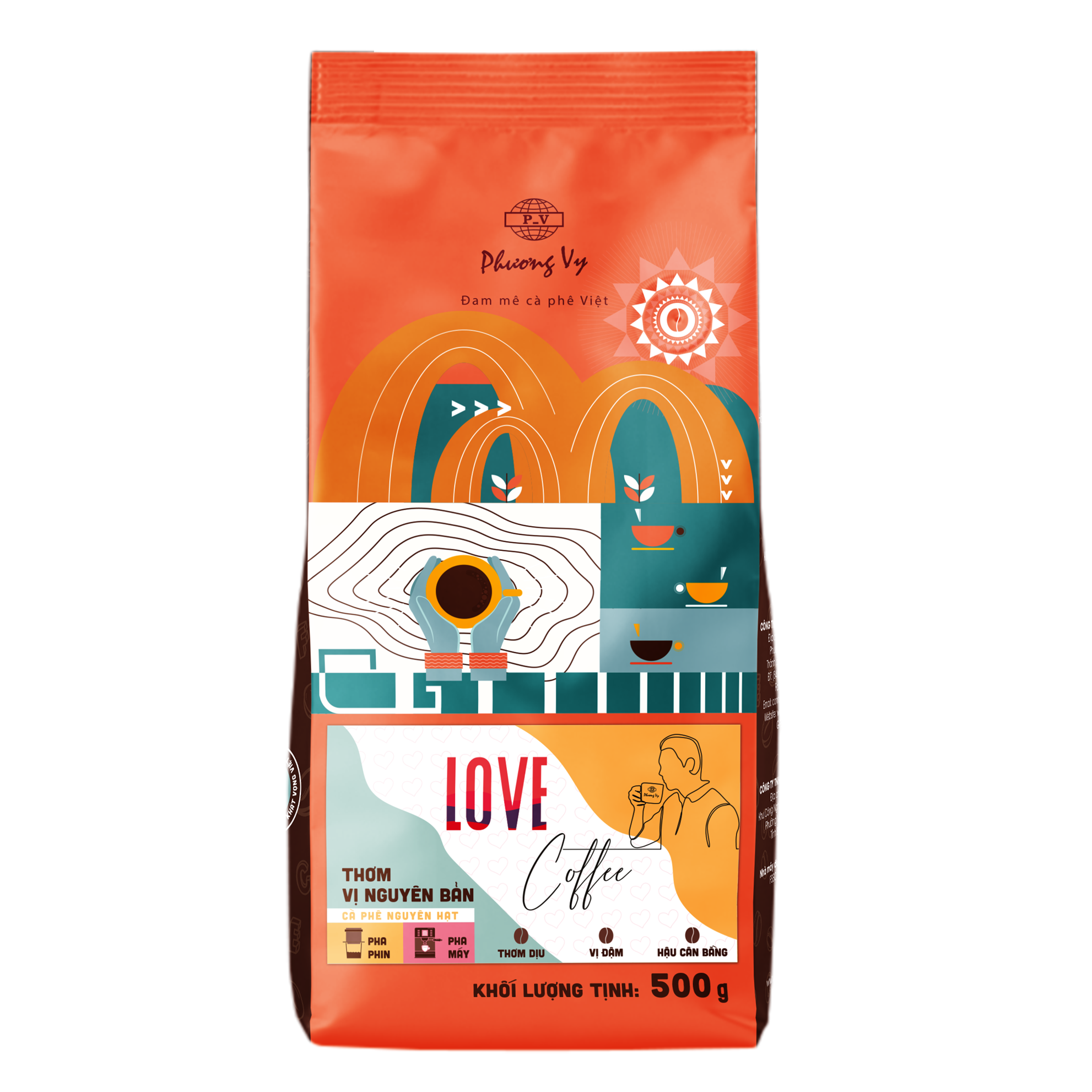 Cà Phê Gu Nguyên Chất - Love Coffee - 500g - Phương Vy Coffee