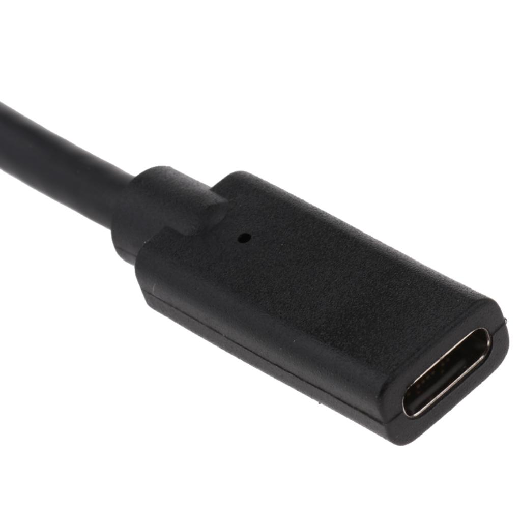 Right Angle USB 3.1 Type C Male To Female Extension Cable Data