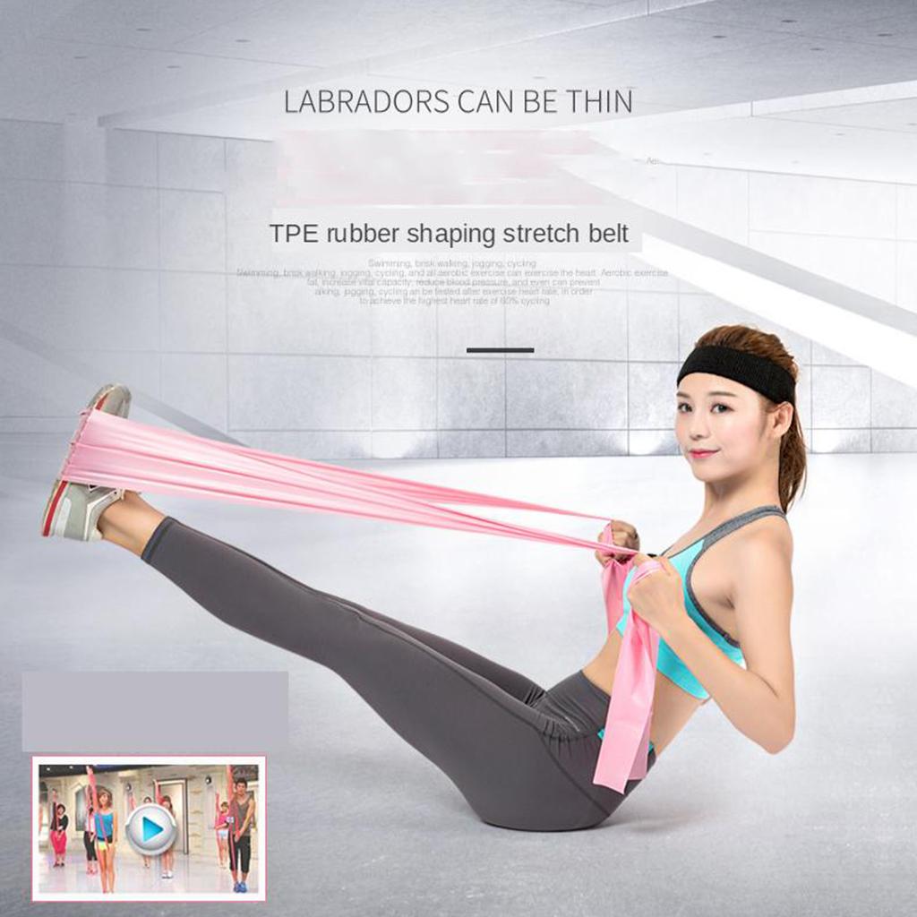 12 Pieces Elastic Resistance Bands Set Workout Bands Gym Yoga Fitness Supplies