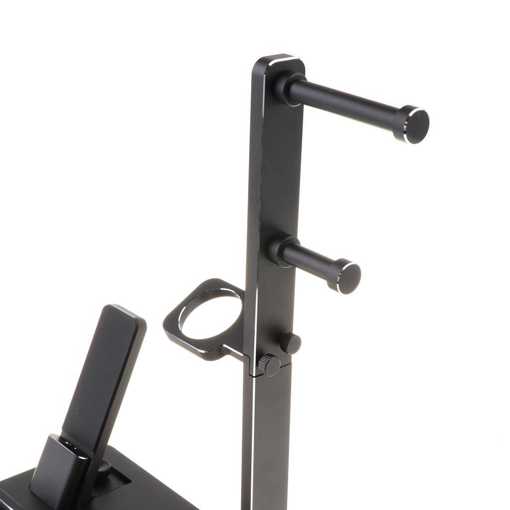 6 In 1 Aluminium Charger Stand Charging Dock for Apple Watch 1/2/3 Black