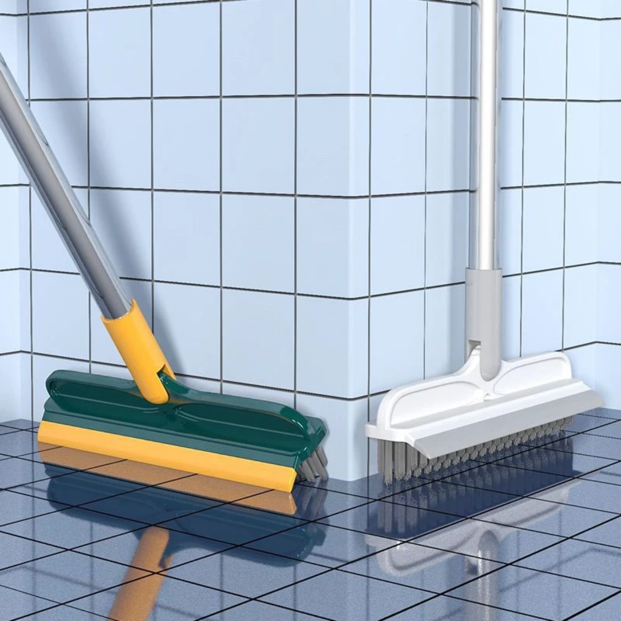 CHỔI CỌ SÀN CÁN DÀI , quét nước nhà tắm thông minh tiện lợi