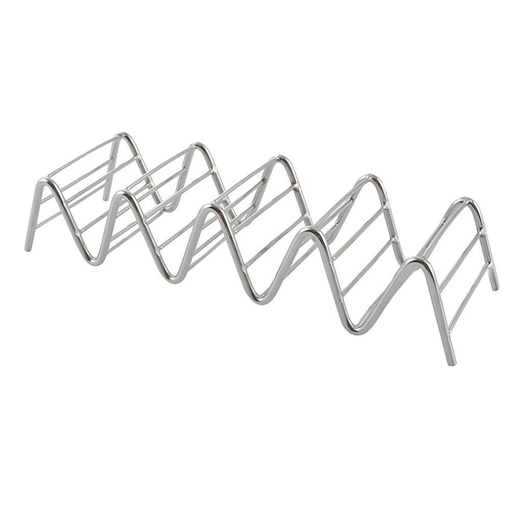 2pcs Taco Holder Stand Taco Truck Tray Mexican Food Rack Shells 4~5 Slots