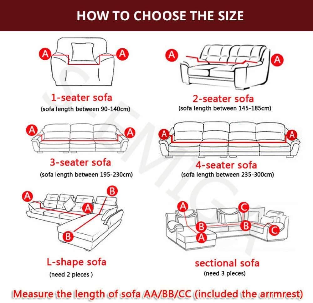 Sofabezug đàn hồi sofabe kéo dài, phù hợp cho tất cả các loại sofa, cho 1 chỗ ngồi （sofa góc hình chữ L yêu cầu hai）
