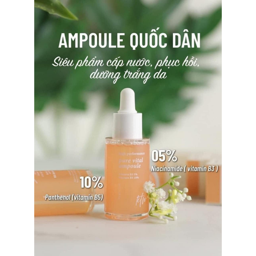 Serum Pure Vital Ampoule 30ml dưỡng trắng và phục hồi da 30ml