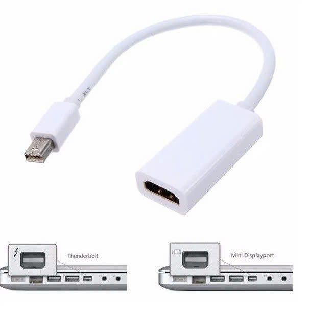Cáp chuyển Mini Displayport sang HDMI Mini Displayport To HDMI Cáp Chuyển Thunderbolt To HDMI - Hàng Nhập Khẩu - Giao Màu Ngẫu Nhiên