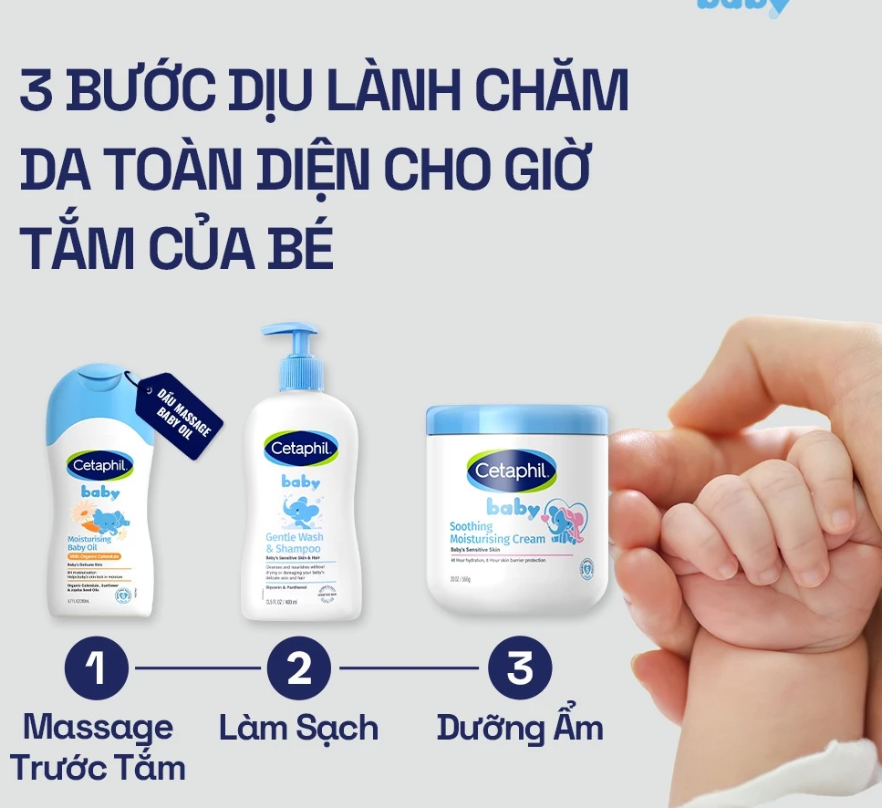 Sữa Tắm Gội Dịu Nhẹ Cho Bé Cetaphil Baby 230ML