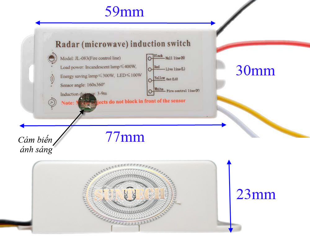 Công tắc radar SUNTECH JL-083