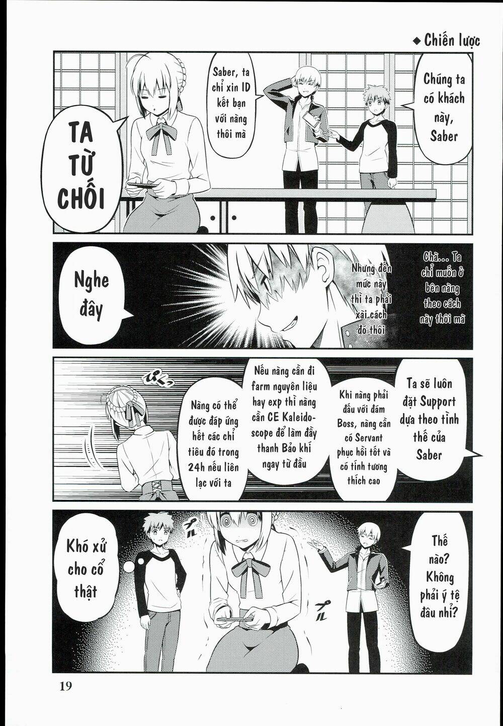 saber-san chơi fgo! chapter 1 21