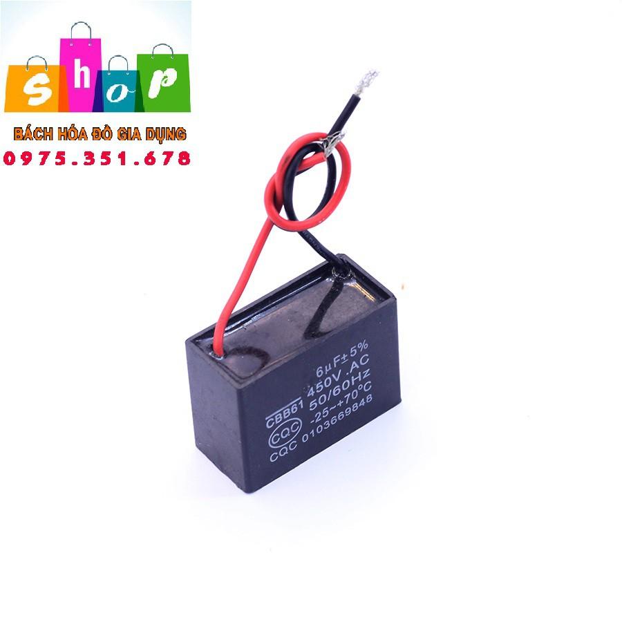 TỤ KHỞI ĐỘNG, tụ vận hành động cơ 1.5uf đến 10uf - Tụ quạt trần, quạt hộp, quạt treo tường