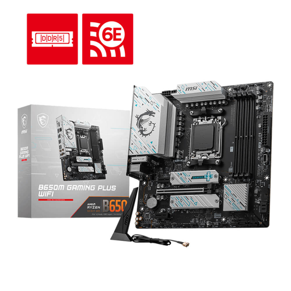 Bo Mạch Chủ Main MSI B650M GAMING PLUS WIFI Socket LGA1718 - Hàng Chính Hãng