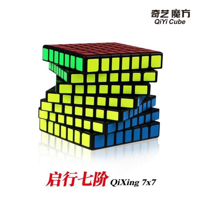 Rubik 7x7x7 Stickerless Qiyi MoYu MeiLong MFJS Rubic 7 Tầng Viền Đen