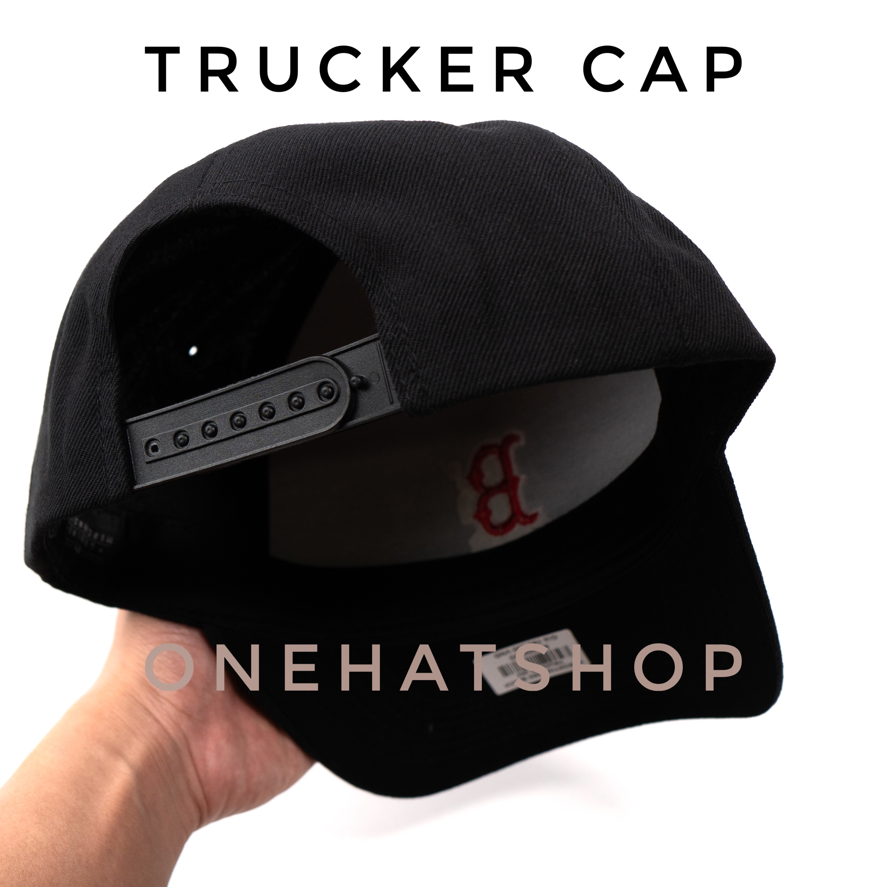 Nón Lưỡi Trai Vành Cong fom Trucker Logo chữ B quai cài nút