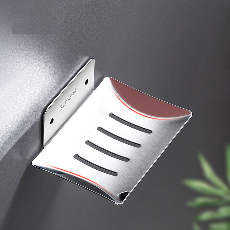 Khay- Giá inox để xà phòng tắm dán tường siêu chắc- Tặng kèm keo dán, không cần khoan đục