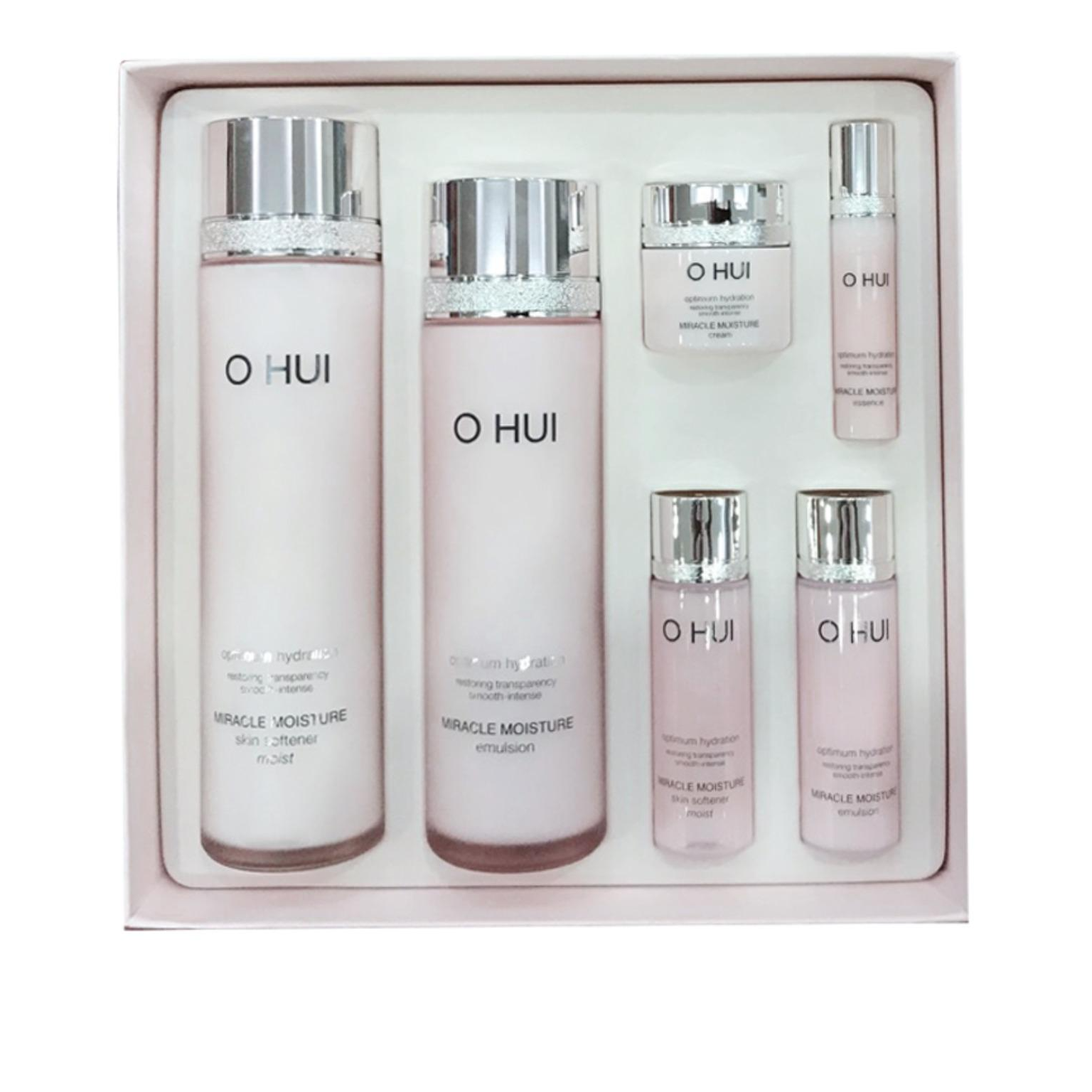 Bộ dưỡng ẩm  OHUI Miracle Moisture 6pcs Special Set 330ml