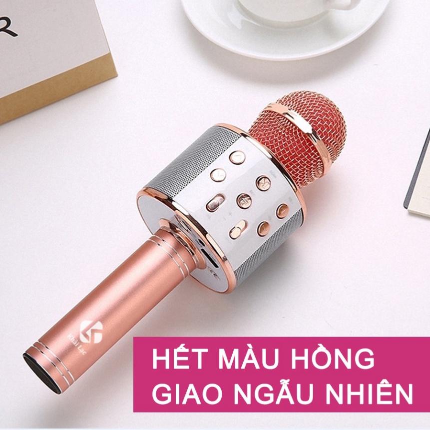 Micro Hát Karaoke Bluetooth WS-858 Khải Lạc micro không Dây hát karaoke micro không dây micro trợ giảng không dây