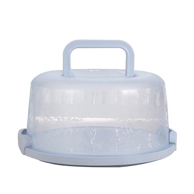Round Cake Container Dessert Container Cover Case Cupcake Carrier Server Storage Box Tray Kitchen Tools