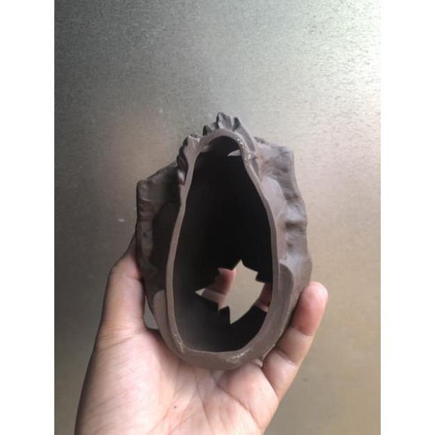 Đồ chơi cá tép - tượng đầu lâu trang trí bể cá cảnh