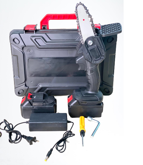 Máy cưa xích bộ 2 pin kèm phụ kiện