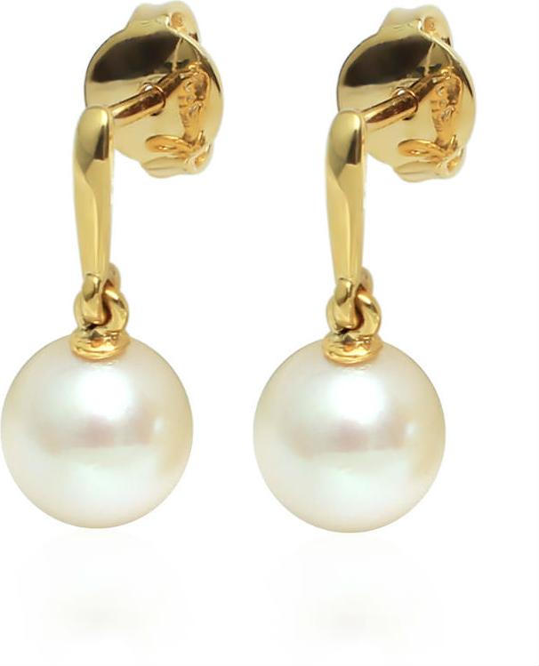 Bông Tai Nữ Ngọc Trai LuxJy Jewelry E3034 - Trắng Kem