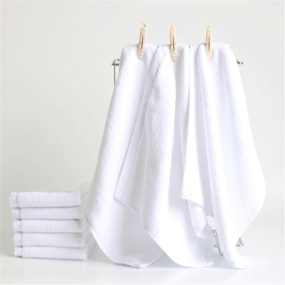 Combo 3 Chiếc khăn mặt khách sạn 34*70 trắng trơn HANTEXCO 100% cotton, mềm mại, không xù lông tiêu chuẩn 5 sao