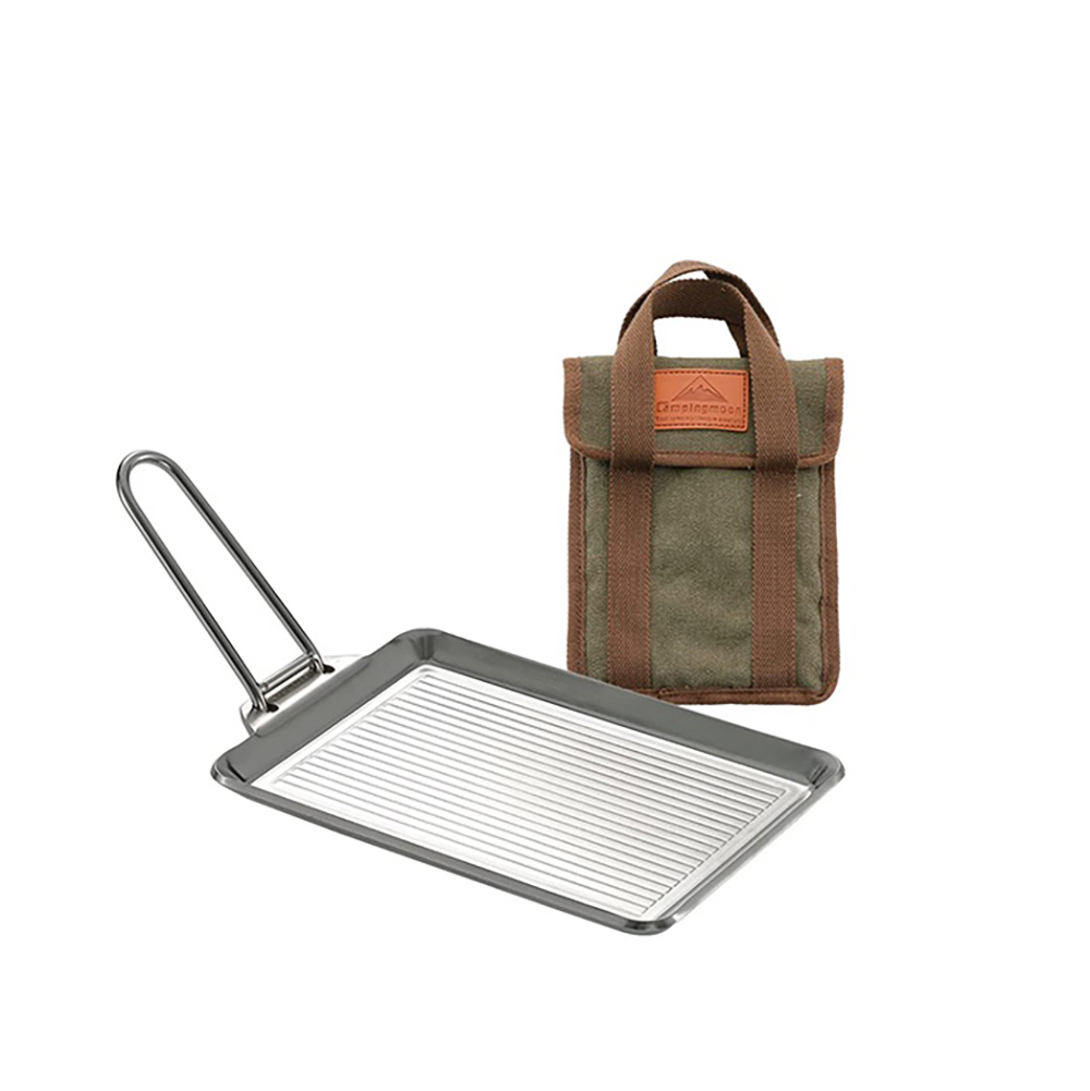 Chảo chiên bằng thép không gỉ Campingmoon DO-21